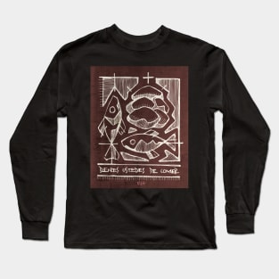 Eucharist Sacrament illustration Long Sleeve T-Shirt